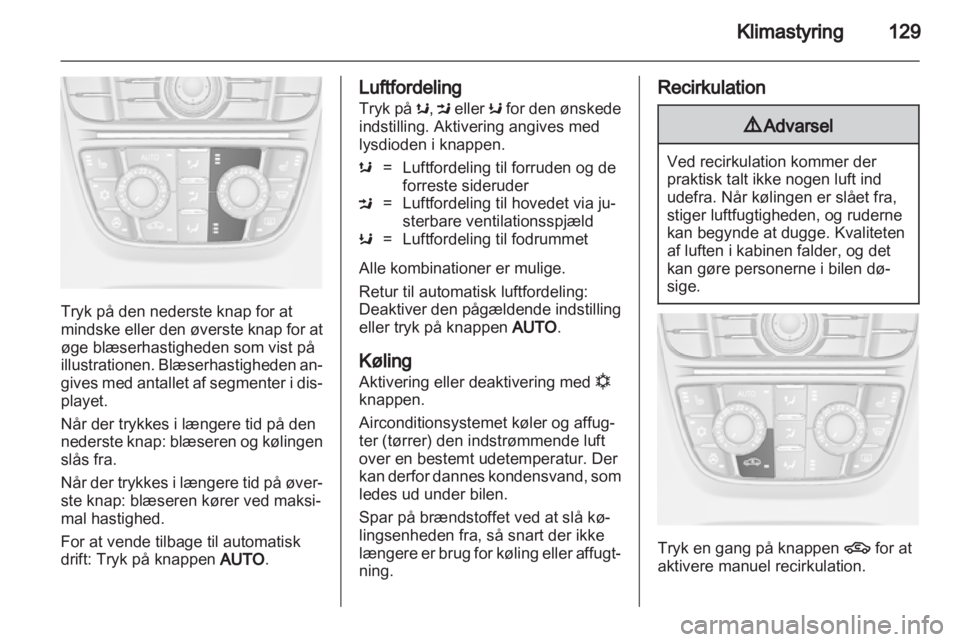 OPEL ASTRA J 2011  Instruktionsbog (in Danish) 