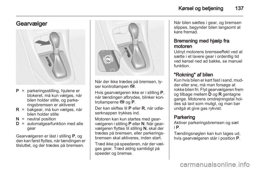 OPEL ASTRA J 2011  Instruktionsbog (in Danish) 