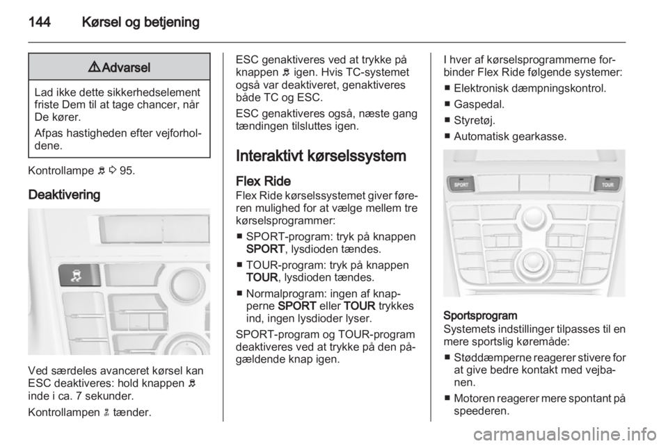 OPEL ASTRA J 2011  Instruktionsbog (in Danish) 