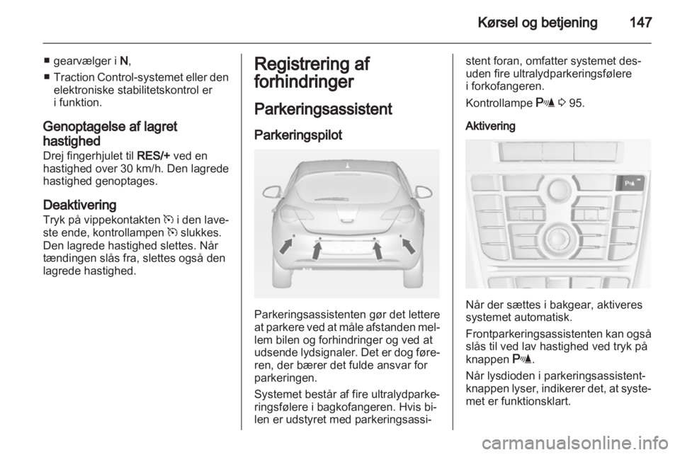 OPEL ASTRA J 2011  Instruktionsbog (in Danish) 