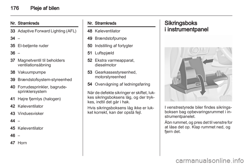 OPEL ASTRA J 2011  Instruktionsbog (in Danish) 