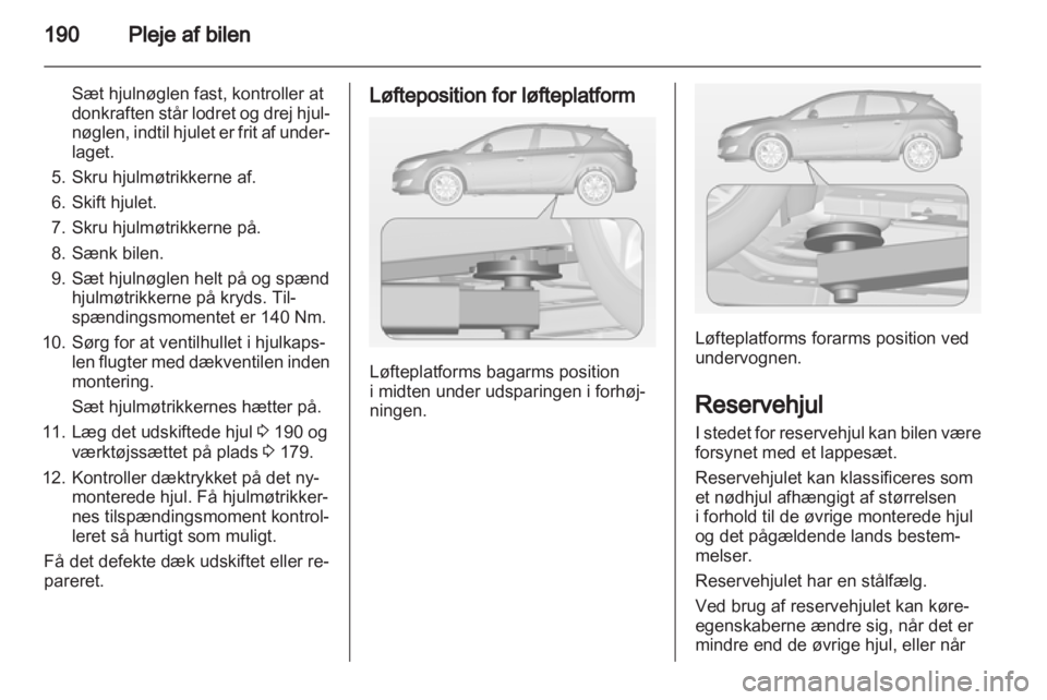 OPEL ASTRA J 2011  Instruktionsbog (in Danish) 