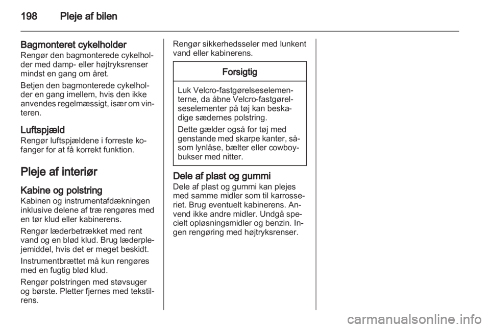 OPEL ASTRA J 2011  Instruktionsbog (in Danish) 