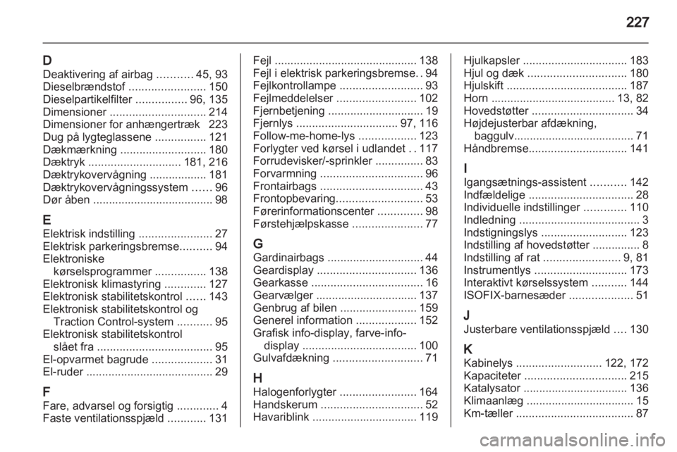 OPEL ASTRA J 2011  Instruktionsbog (in Danish) 