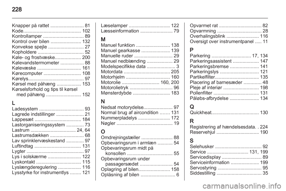 OPEL ASTRA J 2011  Instruktionsbog (in Danish) 