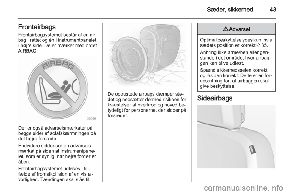 OPEL ASTRA J 2011  Instruktionsbog (in Danish) 