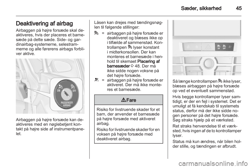 OPEL ASTRA J 2011  Instruktionsbog (in Danish) 