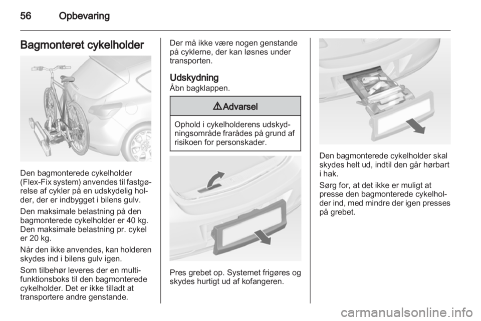 OPEL ASTRA J 2011  Instruktionsbog (in Danish) 