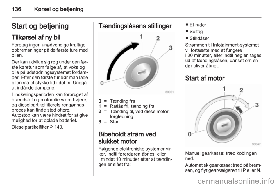 OPEL ASTRA J 2011.5  Instruktionsbog (in Danish) 