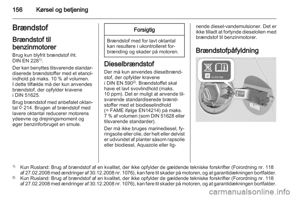 OPEL ASTRA J 2011.5  Instruktionsbog (in Danish) 