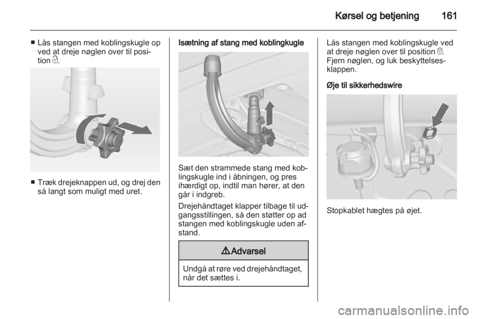 OPEL ASTRA J 2011.5  Instruktionsbog (in Danish) 