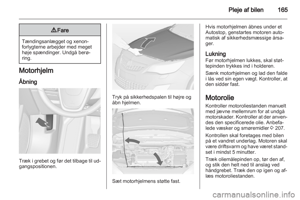 OPEL ASTRA J 2011.5  Instruktionsbog (in Danish) 