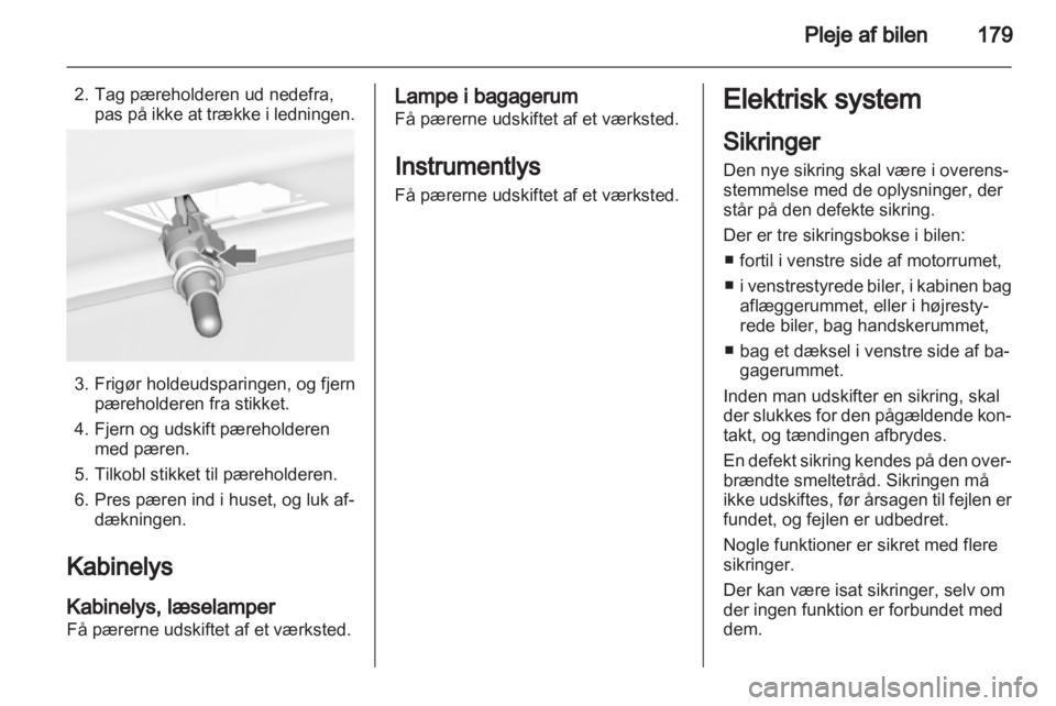 OPEL ASTRA J 2011.5  Instruktionsbog (in Danish) 