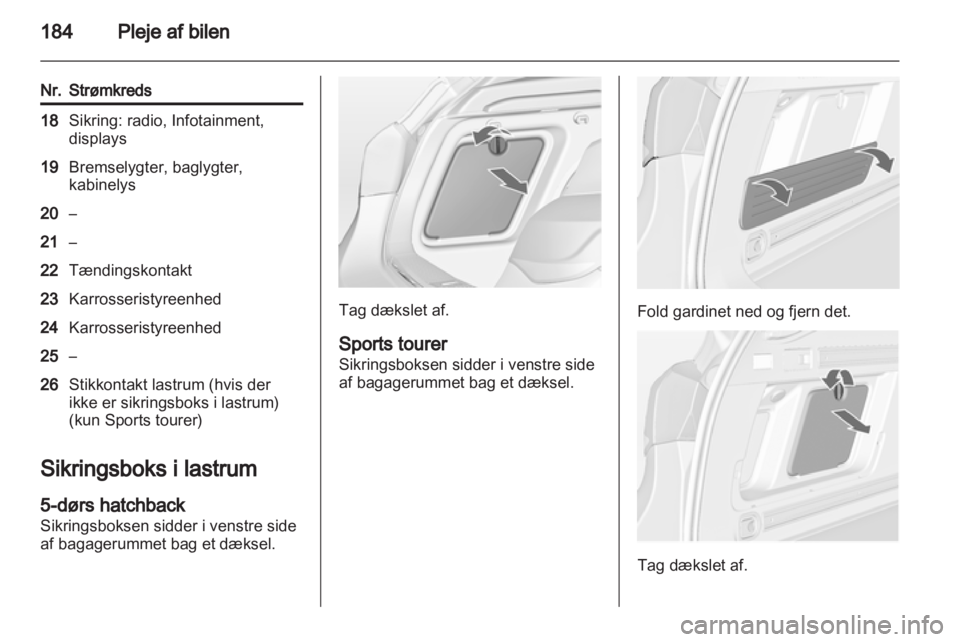 OPEL ASTRA J 2011.5  Instruktionsbog (in Danish) 