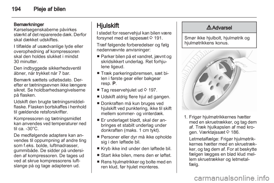 OPEL ASTRA J 2011.5  Instruktionsbog (in Danish) 