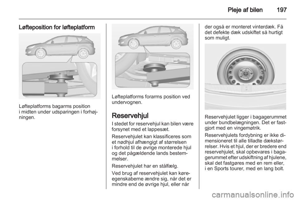 OPEL ASTRA J 2011.5  Instruktionsbog (in Danish) 