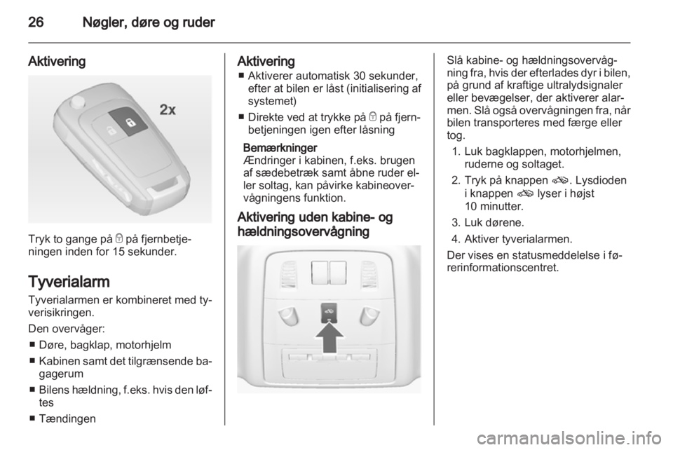 OPEL ASTRA J 2011.5  Instruktionsbog (in Danish) 