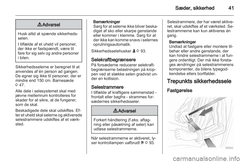 OPEL ASTRA J 2011.5  Instruktionsbog (in Danish) 
