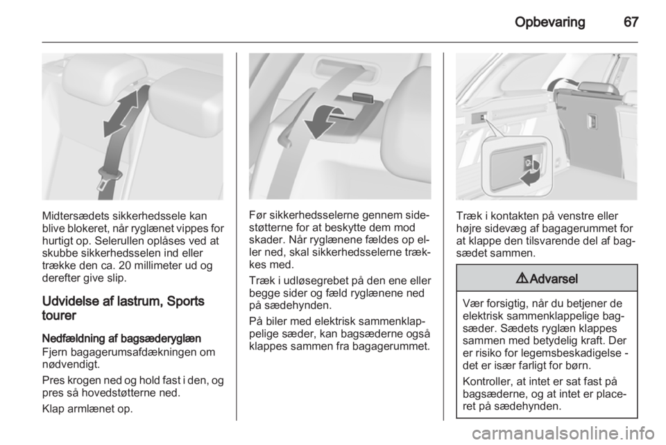 OPEL ASTRA J 2011.5  Instruktionsbog (in Danish) 