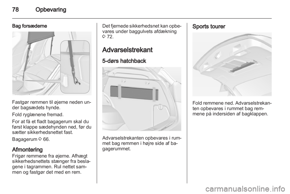 OPEL ASTRA J 2011.5  Instruktionsbog (in Danish) 
