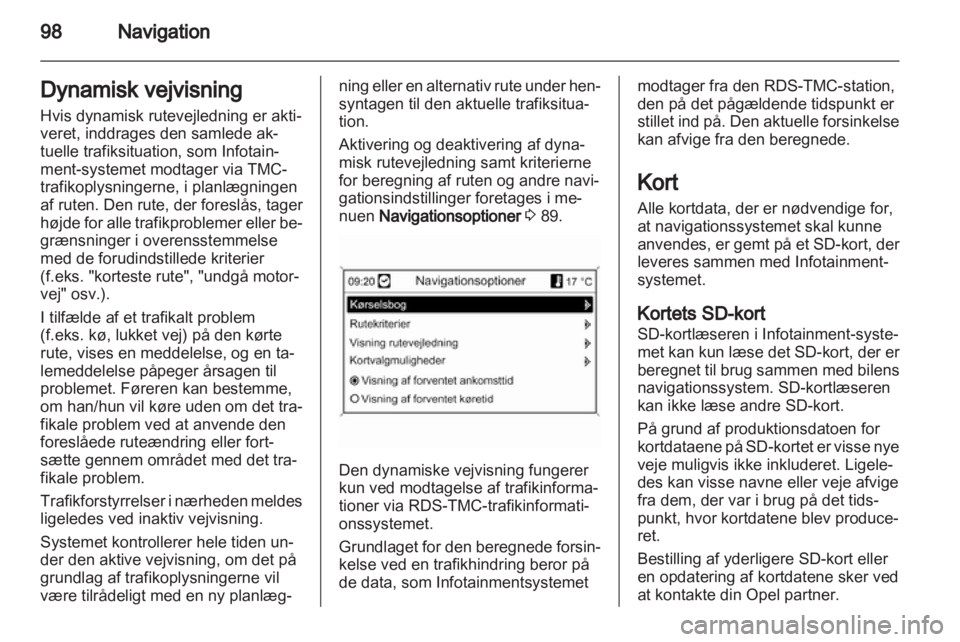OPEL ASTRA J 2012  Instruktionsbog til Infotainment (in Danish) 