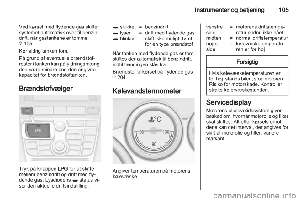 OPEL ASTRA J 2013  Instruktionsbog (in Danish) 