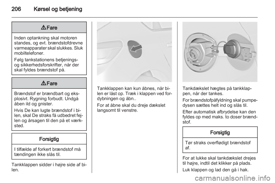 OPEL ASTRA J 2013  Instruktionsbog (in Danish) 