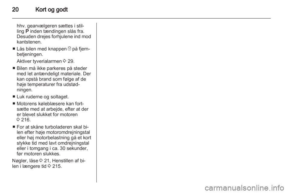 OPEL ASTRA J 2013  Instruktionsbog (in Danish) 