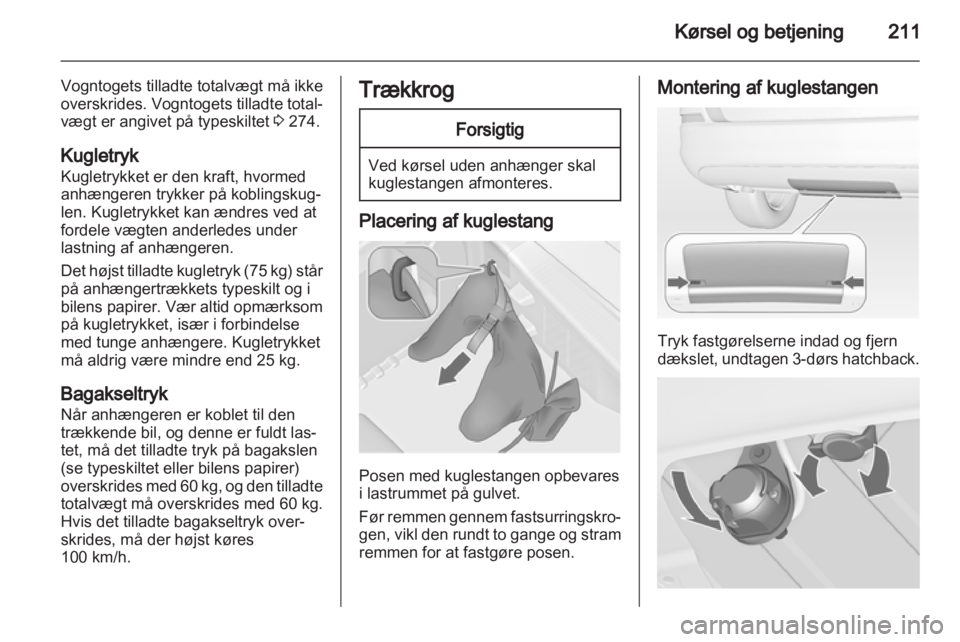 OPEL ASTRA J 2013  Instruktionsbog (in Danish) 