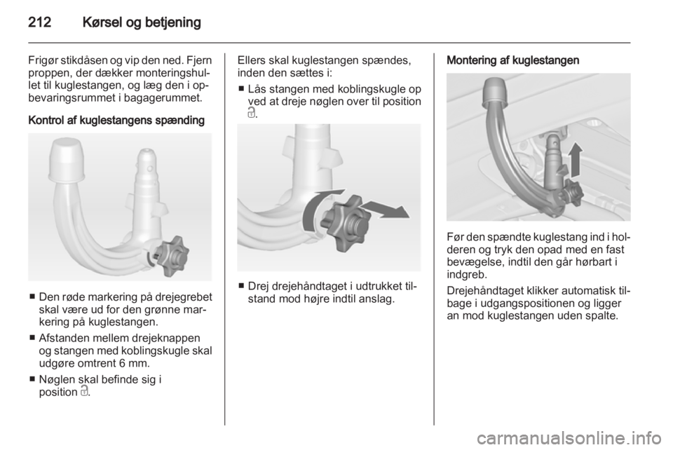 OPEL ASTRA J 2013  Instruktionsbog (in Danish) 