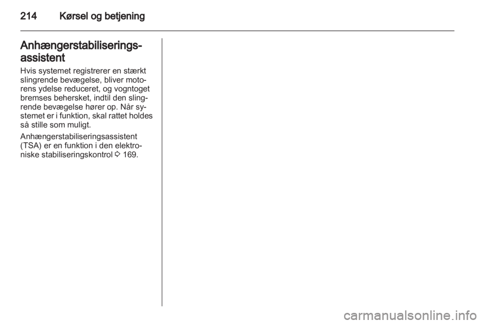 OPEL ASTRA J 2013  Instruktionsbog (in Danish) 