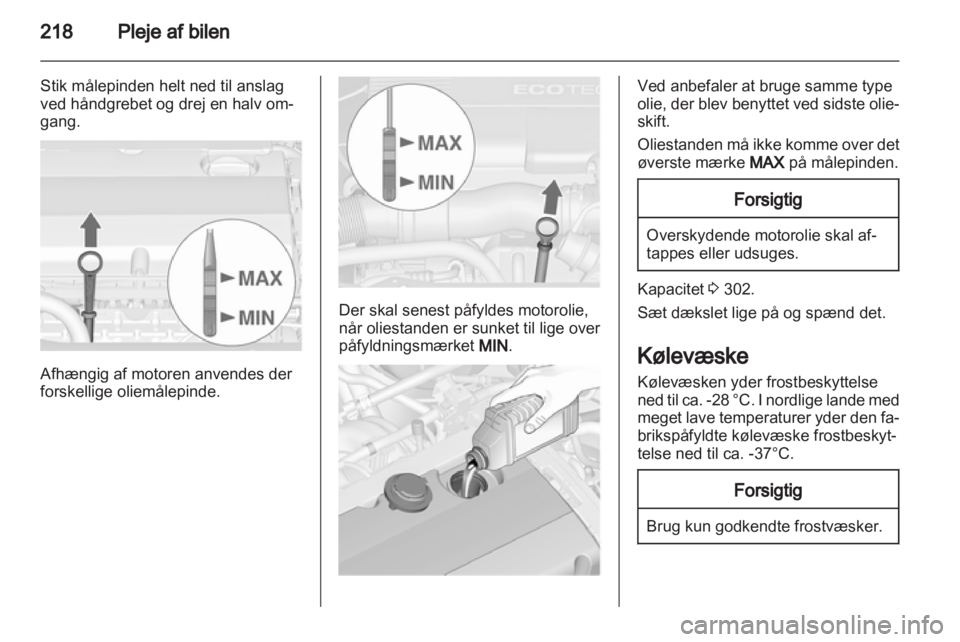 OPEL ASTRA J 2013  Instruktionsbog (in Danish) 