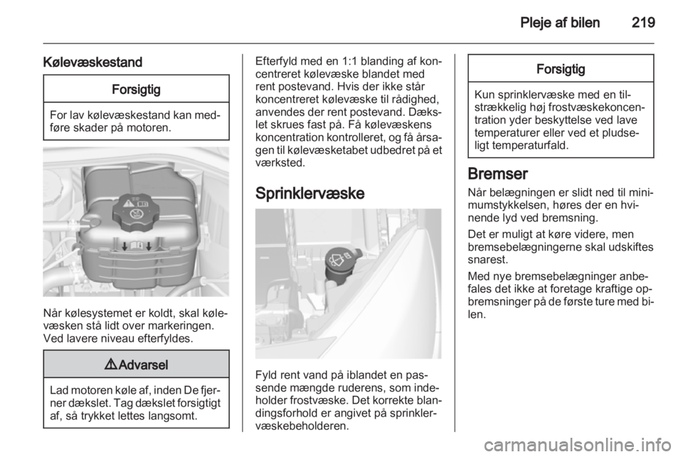 OPEL ASTRA J 2013  Instruktionsbog (in Danish) 