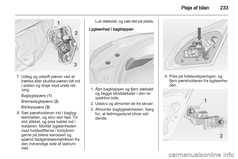 OPEL ASTRA J 2013  Instruktionsbog (in Danish) 
