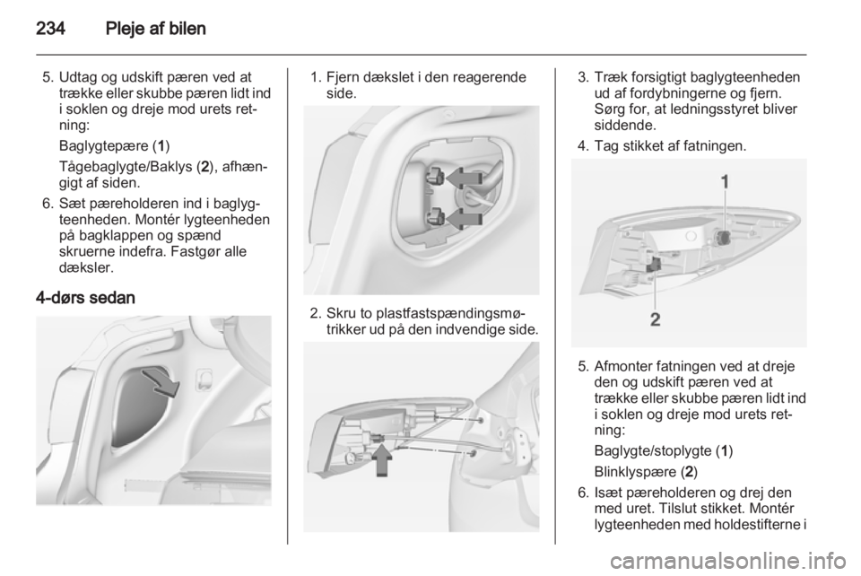 OPEL ASTRA J 2013  Instruktionsbog (in Danish) 