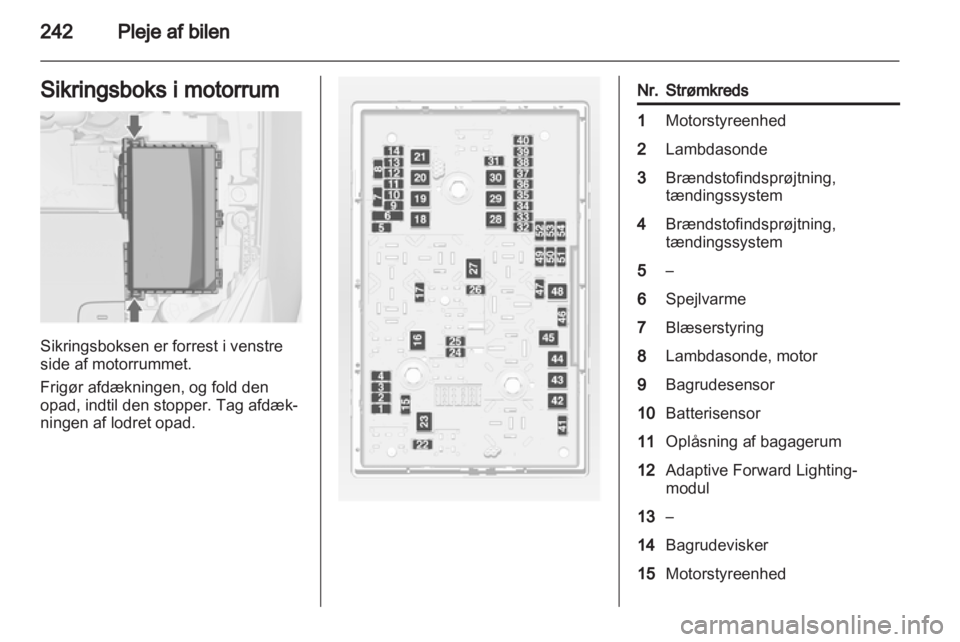 OPEL ASTRA J 2013  Instruktionsbog (in Danish) 