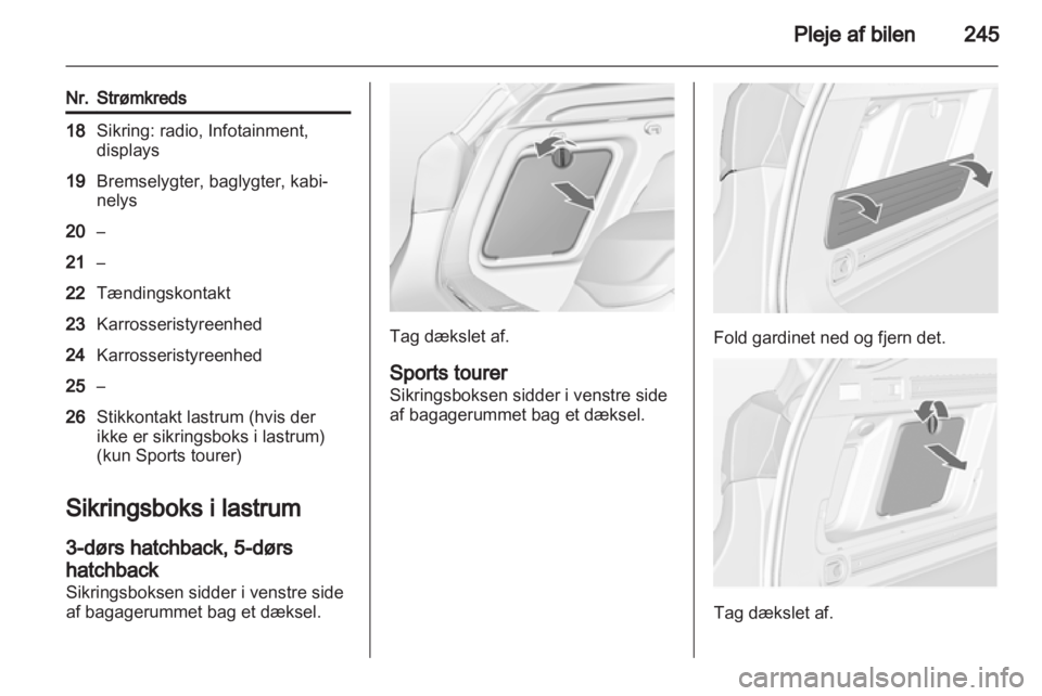 OPEL ASTRA J 2013  Instruktionsbog (in Danish) 