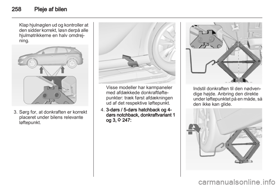 OPEL ASTRA J 2013  Instruktionsbog (in Danish) 