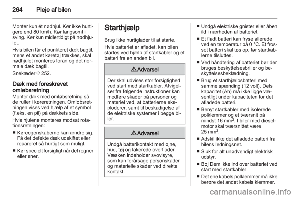 OPEL ASTRA J 2013  Instruktionsbog (in Danish) 