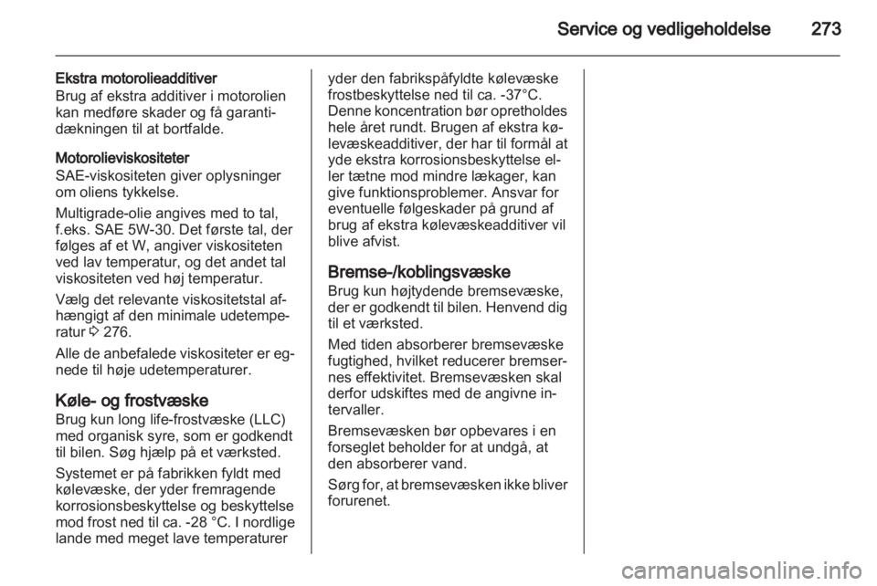 OPEL ASTRA J 2013  Instruktionsbog (in Danish) 