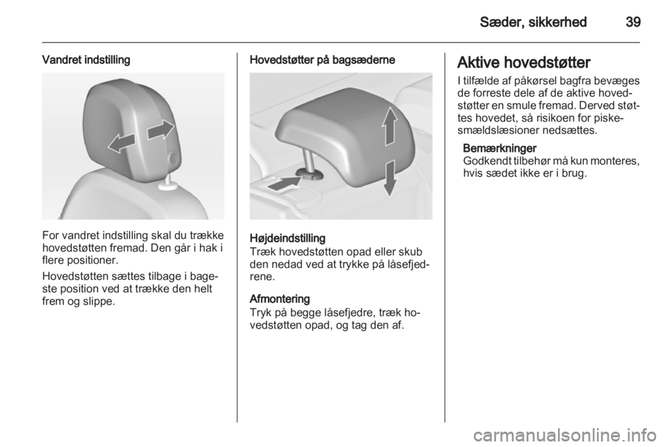 OPEL ASTRA J 2013  Instruktionsbog (in Danish) 