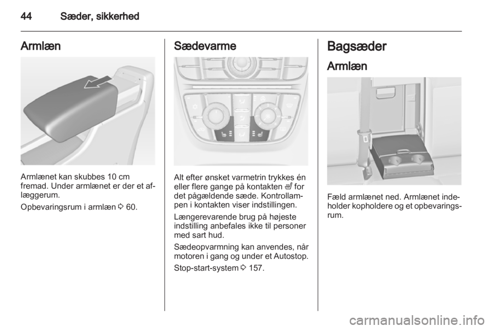 OPEL ASTRA J 2013  Instruktionsbog (in Danish) 