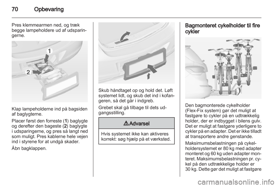 OPEL ASTRA J 2013  Instruktionsbog (in Danish) 