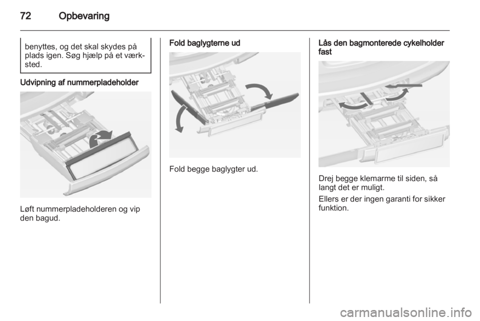 OPEL ASTRA J 2013  Instruktionsbog (in Danish) 