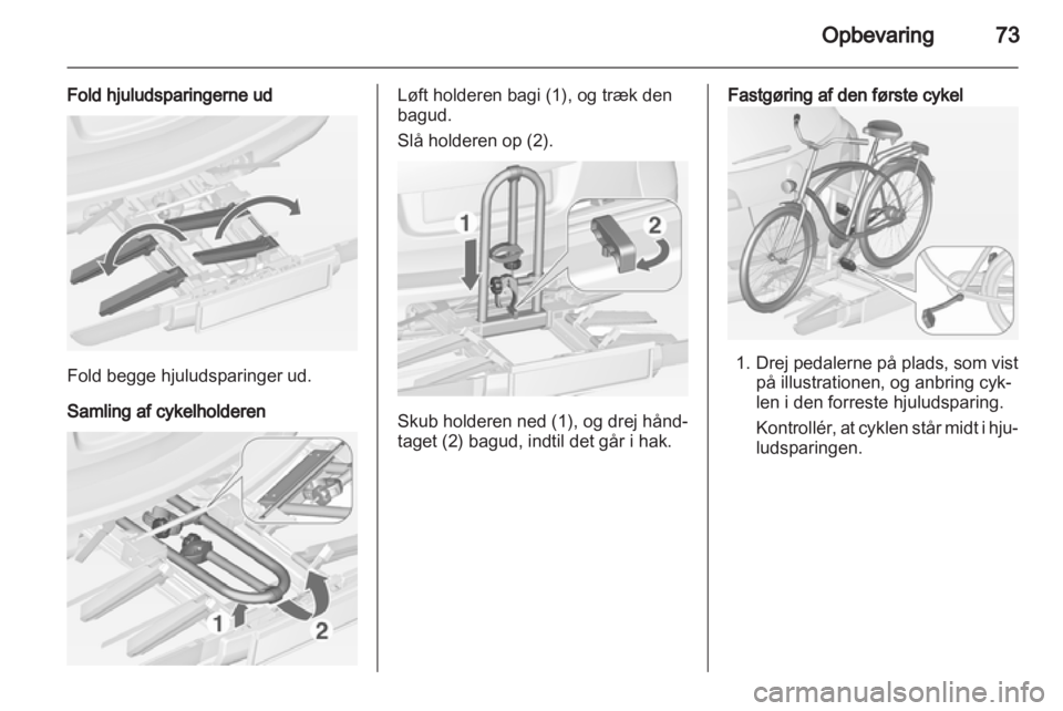 OPEL ASTRA J 2013  Instruktionsbog (in Danish) 