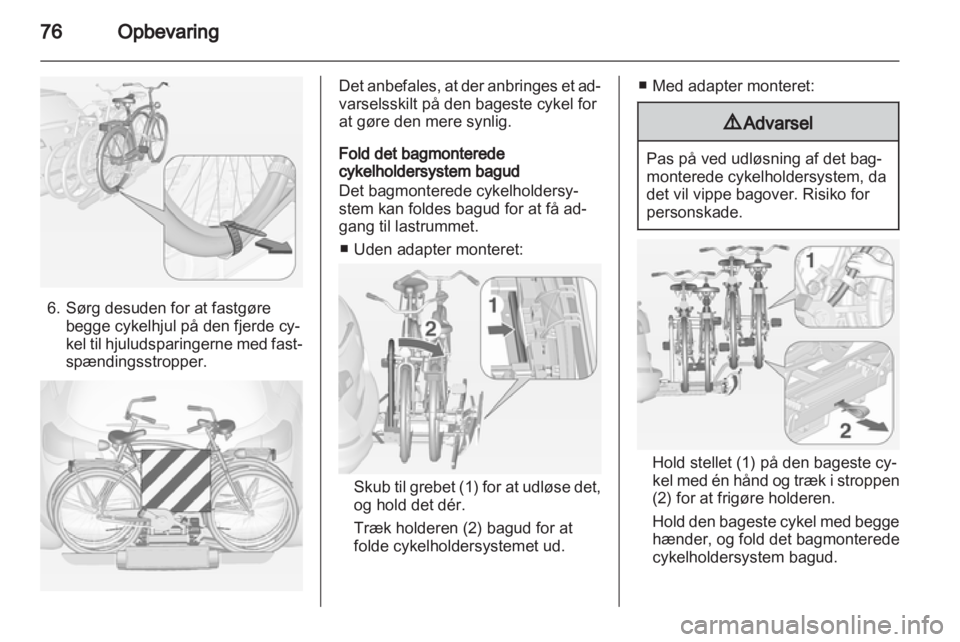 OPEL ASTRA J 2013  Instruktionsbog (in Danish) 