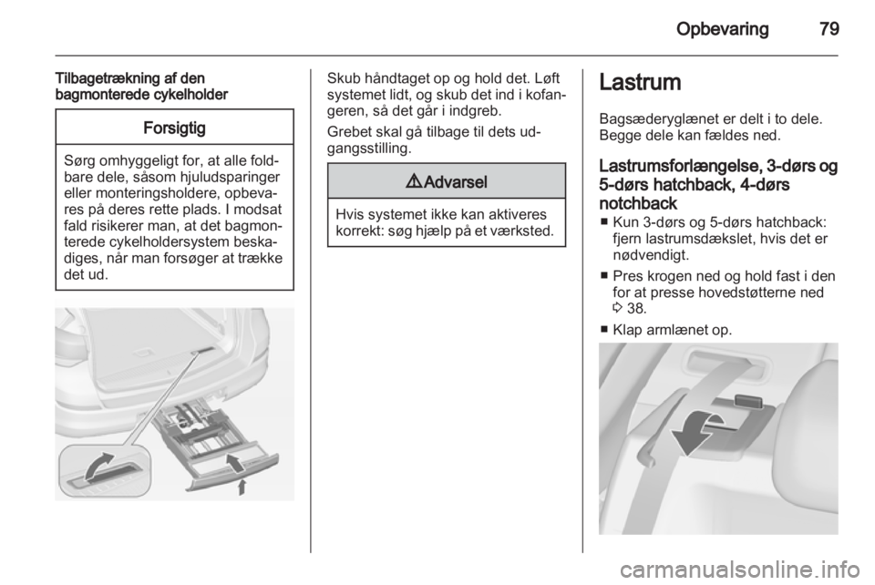 OPEL ASTRA J 2013  Instruktionsbog (in Danish) 