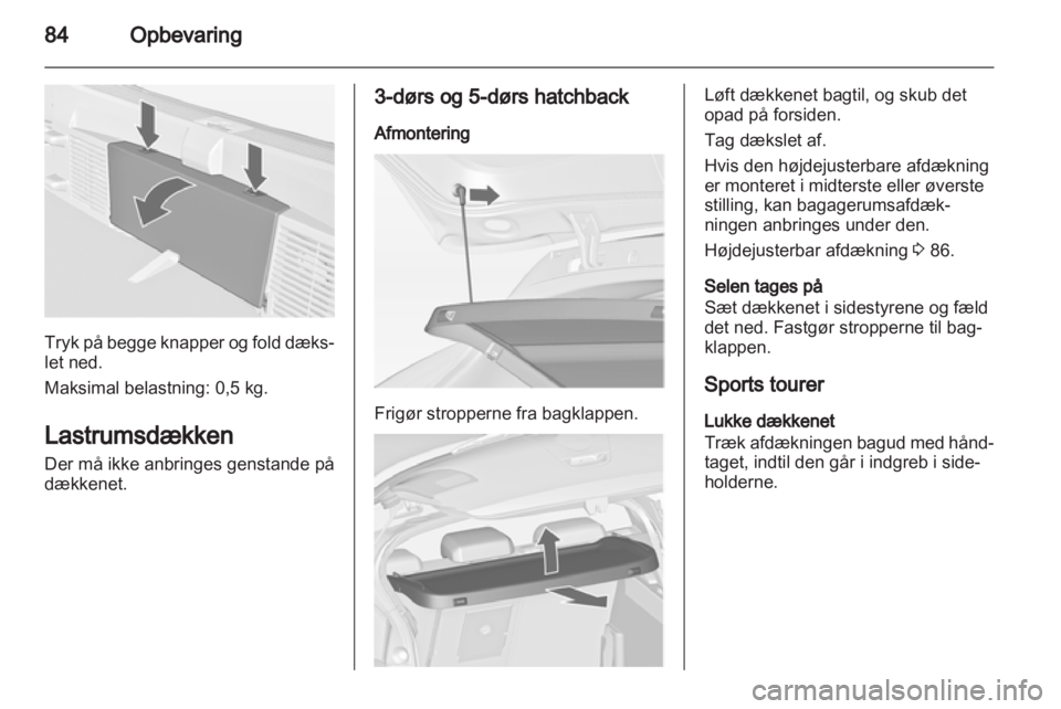 OPEL ASTRA J 2013  Instruktionsbog (in Danish) 