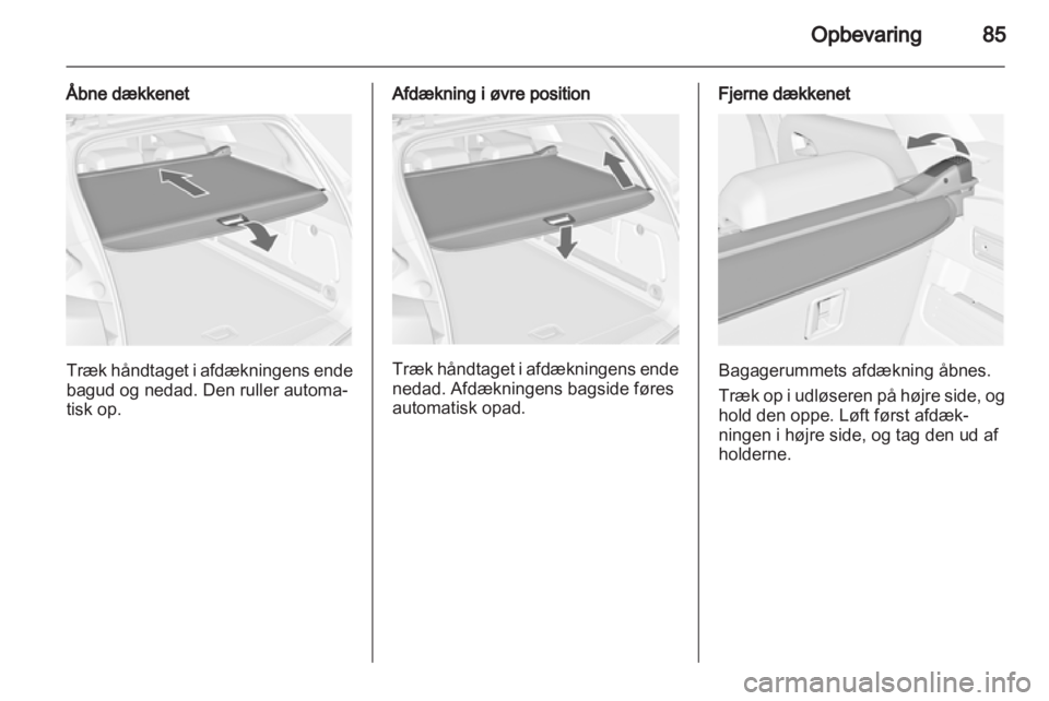 OPEL ASTRA J 2013  Instruktionsbog (in Danish) 