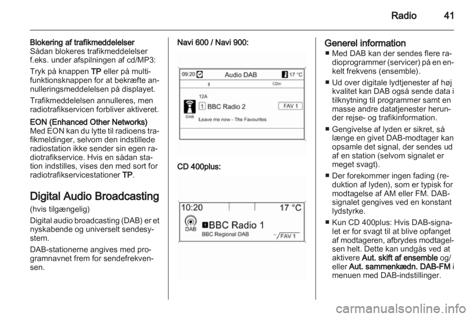 OPEL ASTRA J 2013.5  Instruktionsbog til Infotainment (in Danish) 